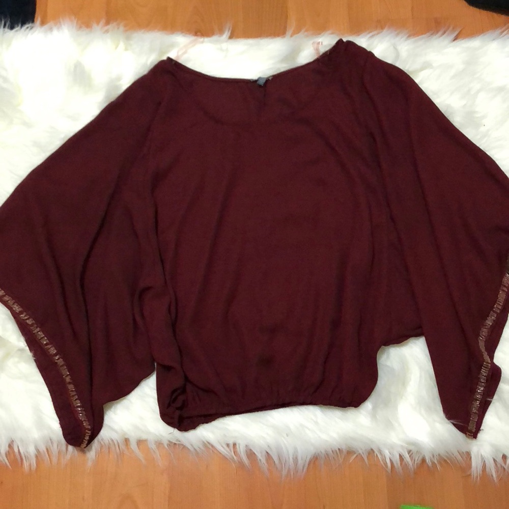 Charlotte Russe Kimono-Sleeved Top